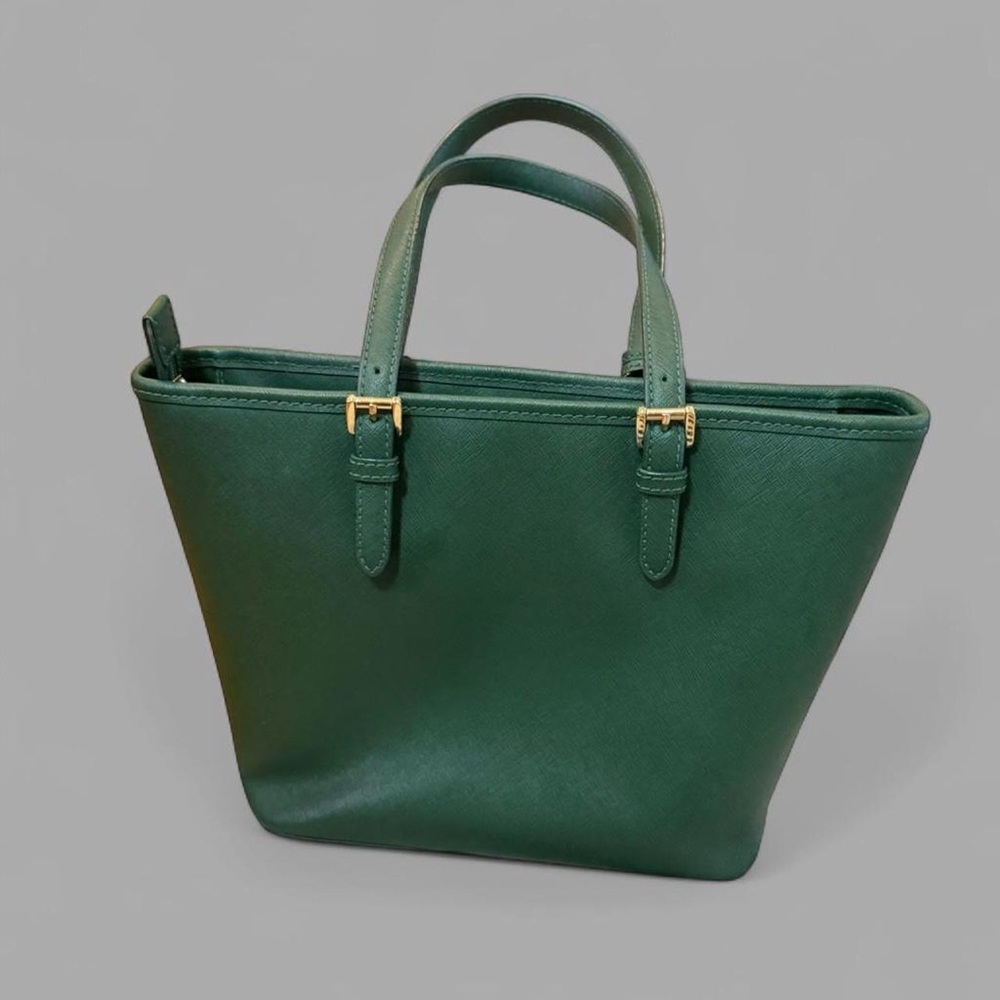 Michael Kors Jet Set Saffiano Leather Tote – Green - Picture 2 of 8